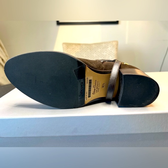 LE PEPE / THE CANOSCIO FOND BROWN SUEDE HARNESS RIDING BOOTS the spurs are rem. - Picture 14 of 15